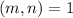 (m,n)=1