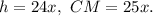 h=24x,~ CM=25x.