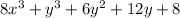 8x^3+y^3+6y^2+12y+8