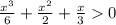 \frac{ {x}^{3} }{6} + \frac{ {x}^{2} }{2} + \frac{x}{3} 0