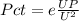 Pct = e\frac{UP}{U^{2} }