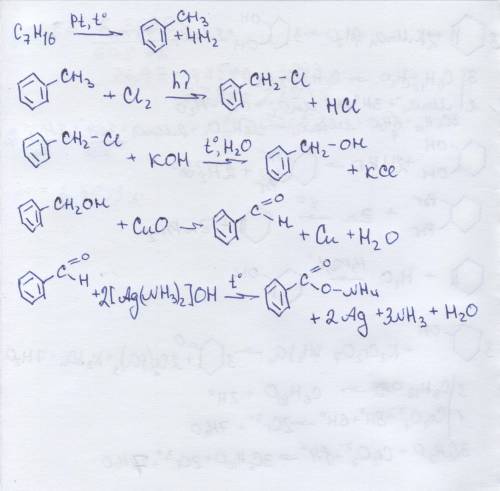 Напишите уравнение реакций,с которых можно осуществить следующие превращения