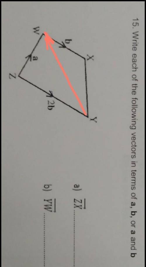 Выразите векторы ZX и YW через a, b или a и b ​