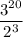 \dfrac{3^{20}}{2^3}