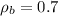 \displaystyle \rho_b=0.7