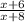 \frac{x+6}{x+8}