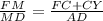 \frac{FM}{MD} =\frac{FC+CY}{AD}