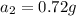 a_2 = 0.72g