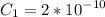 \displaystyle C_1=2*10^{-10}