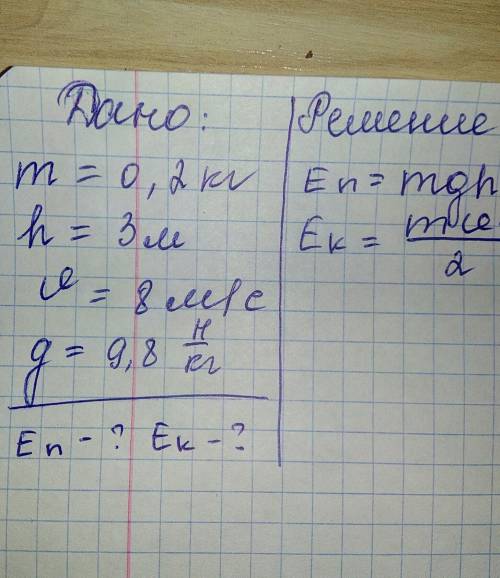 камень массой 20 г был брошен с земли вертикально вверх со скоростью 8м/c. максимальная высота подня