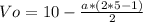 Vo=10-\frac{a*(2*5-1)}{2}