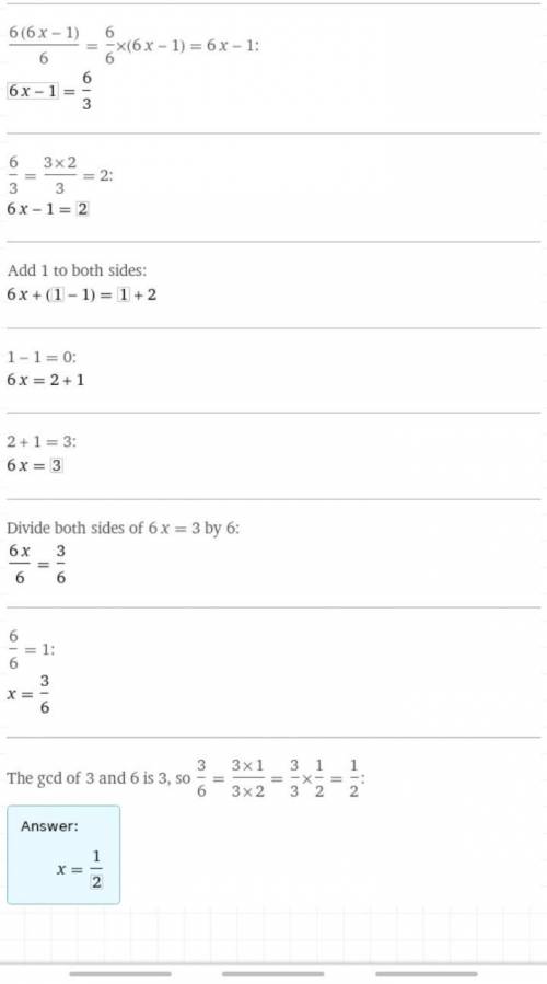 Найдите х: (х-1/3)+1/6=1/3