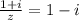 \frac{1+i}{z}=1-i