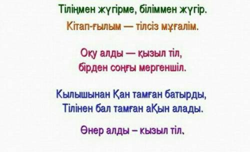 Ана тілі жайлы 5 Мақал - мәтел