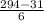 \frac{294 - 31}{6}