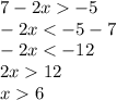 7-2x-5\\-2x6