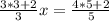 \frac{3*3+2}{3}x=\frac{4*5+2}{5}