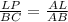 \frac{LP}{BC} =\frac{AL}{AB}