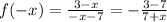 f(-x)=\frac{3-x}{-x-7}=-\frac{3-7}{7+x}