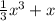 \frac{1}{3} x^3+x