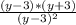 \frac{(y-3)*(y+3)}{(y-3)^{2} }