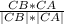 \frac{CB*CA}{|CB|*|CA|}