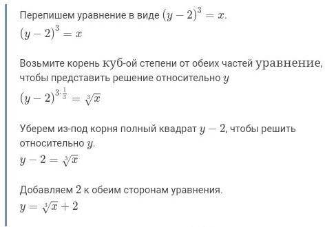 A) Найдите обратную функцию для функции () =x2-3