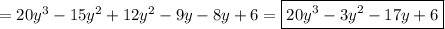 =20y^3-15y^2+12y^2-9y-8y+6=\boxed{20y^3-3y^2-17y+6}