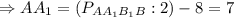 \Rightarrow AA_1=(P_{AA_1B_1B}:2)-8=7