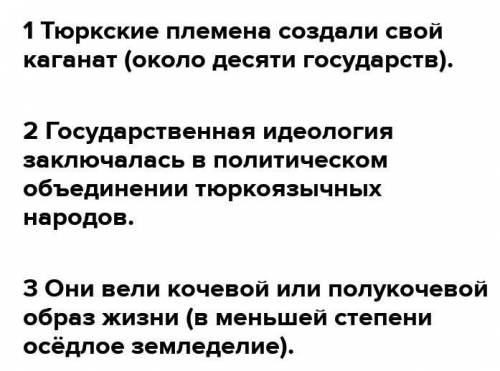 Объясните особенности развития торкских государств123​