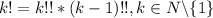 k!=k,k\in N\backslash \{1\}