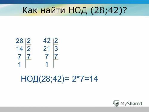 (S)7.а) Найдите нод (72,96) наиболее удобным б) Найдите нок (28,42) (3)​