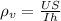 \rho_v=\frac{US}{Ih}