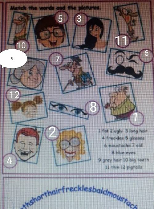 Match the words and the pictures.​