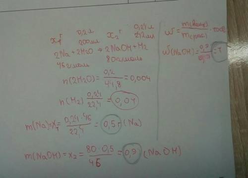 к нему химическое уровнение :Na+H2O=NaOH+H2​