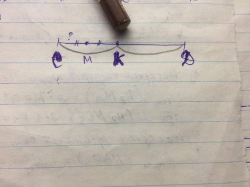 Точка к середина отрезка сд точка м середина отрезка ск найдите см мк кд если сд 56 см​