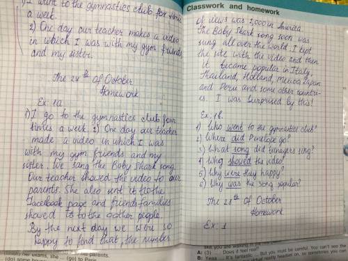 1a)Read the article of a young journalist and choose the correct form of the verbs.1b) Write questio