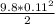 \frac{9.8*0.11^2}{2}