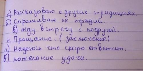 Составьте сложный план Письмо и использование языковых единиц