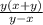 \frac{y(x+y)}{y-x}