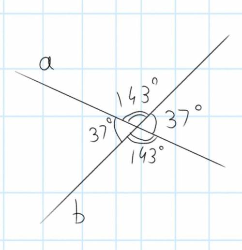 НАДО У НАС СОЧ 2. Найдите углы, образованные при пересечении двух прямых, если один из них равен 37