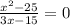 \frac{x^{2}-25}{3x-15}=0