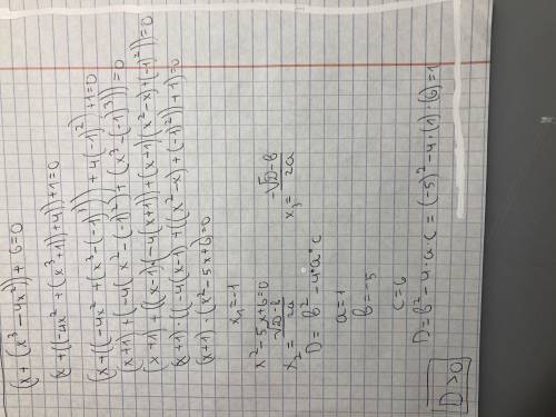 Как решить уравнение x^3–4x^2+x+6=0