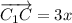 \overrightarrow{C_1C}=3x