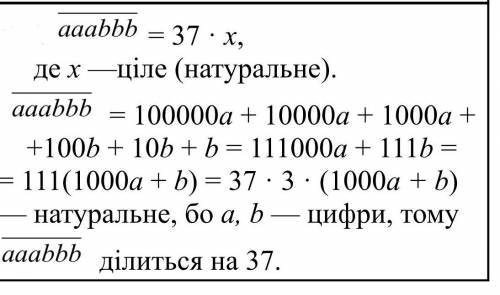 Доведіть, що шестицифове число, в запису якого перші три цифри однакові й останні три цифри однакові