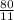 \frac{80}{11}