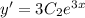 y'=3C_2e^{3x}