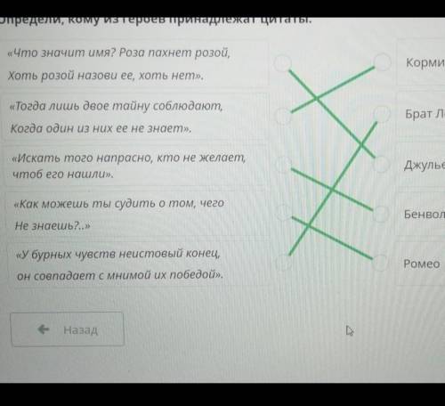 Определи, кому из героев принадлежат цитаты. Кормилица«Что значит имя? Роза пахнет розой,Хоть розой