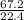 \frac{67.2}{22.4}