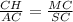 \frac{CH}{AC} =\frac{MC}{SC}